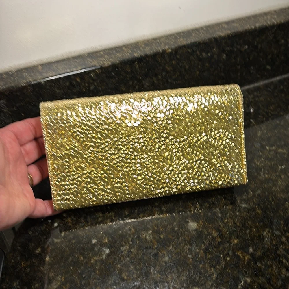 Gold Clutch Bag